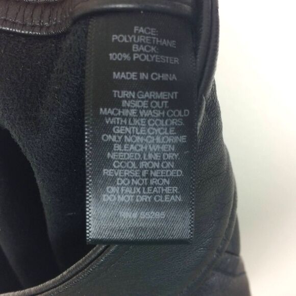 Express Faux Leather Mini Skirt with Zippers Size 00 Black - Picture 5 of 5